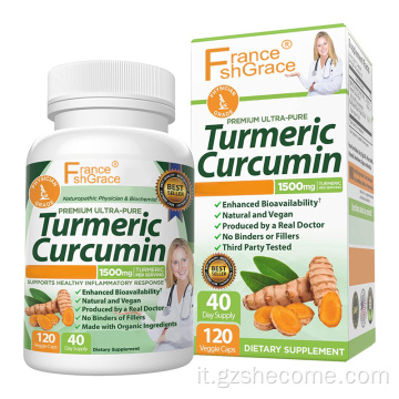 Le capsule di curcumina di curcumina prevengono le capsule di curcuma cancro